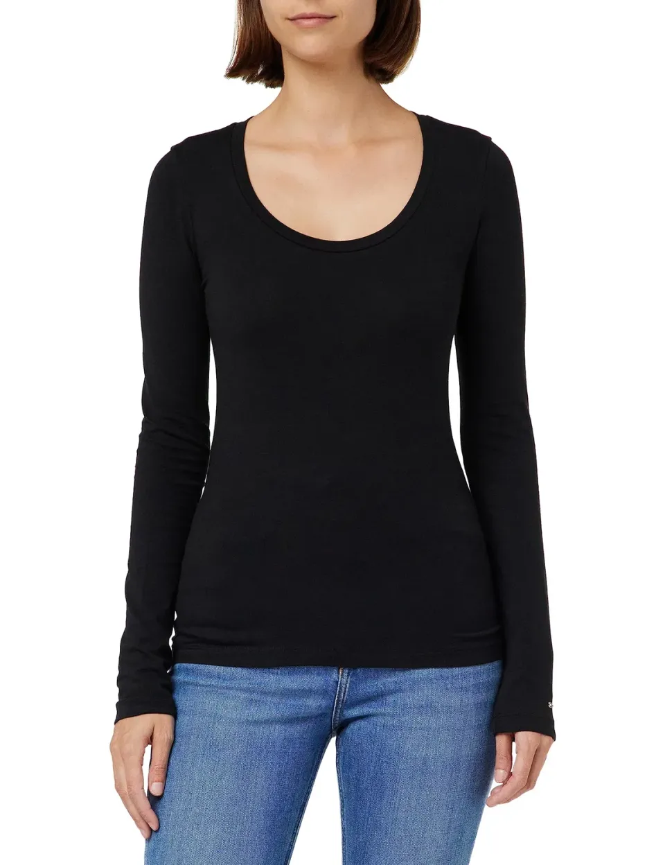 Tommy Hilfiger Slim Modern Basic t-shirt donna maniche lunghe