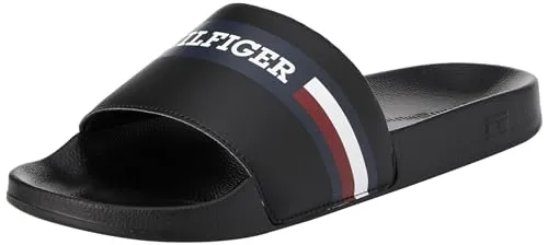 Tommy Hilfiger Corporate Pool Slide FM0FM04911 Ciabatta Uomo Nero