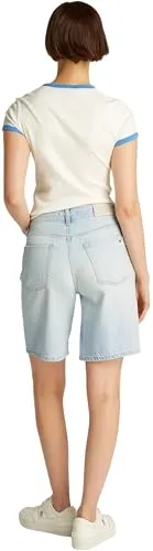 Tommy Hilfiger Bermuda jeans donna vita alta taglia 29W