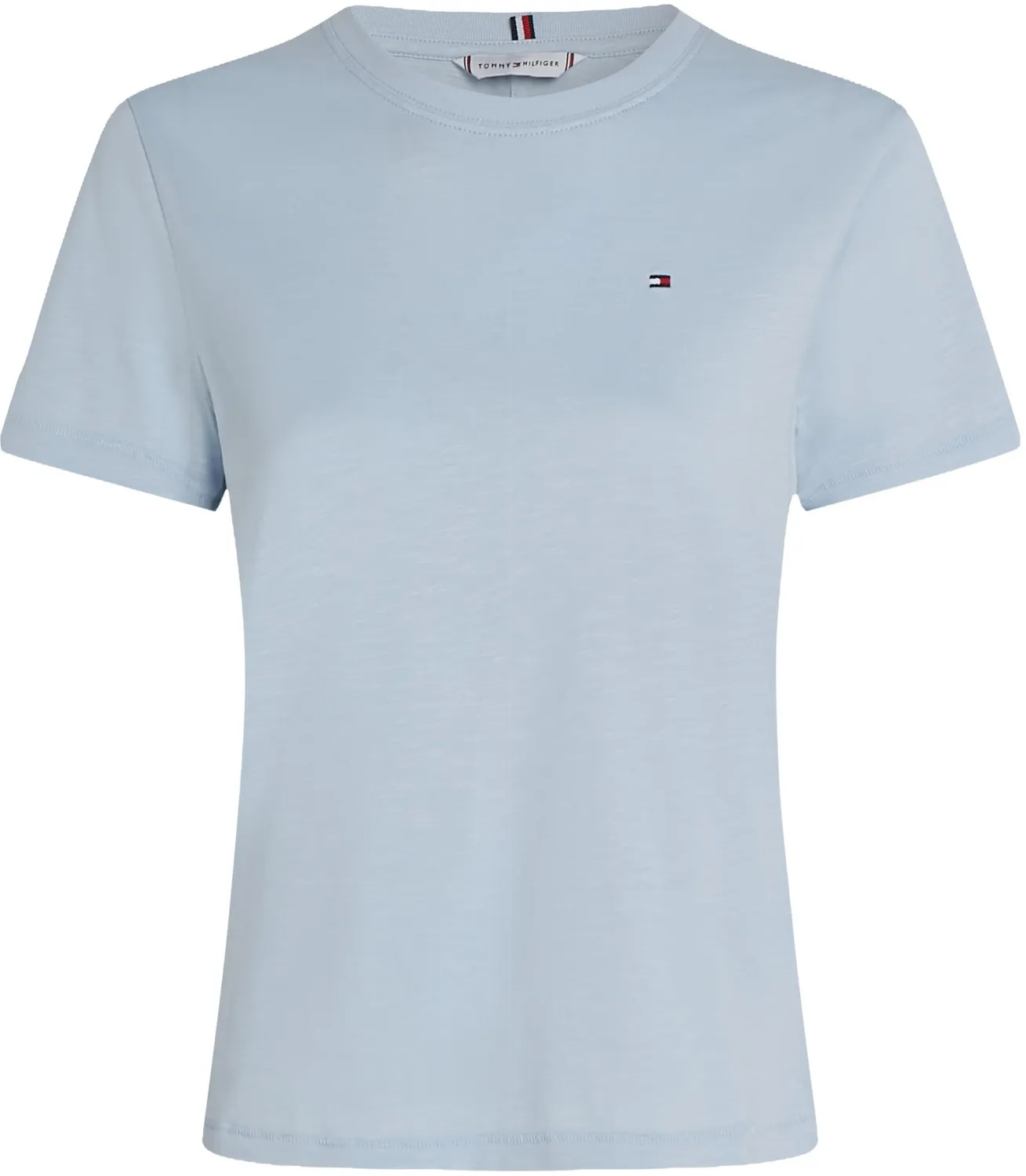 Tommy Hilfiger Slub WW0WW44433 T-Shirt donna scollo rotondo
