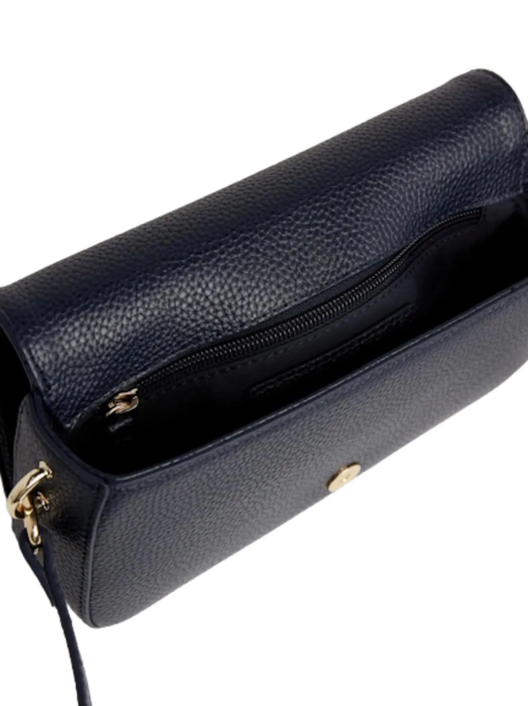Tommy Hilfiger Emblem Flap Crossover borsa tracolla blu piccola