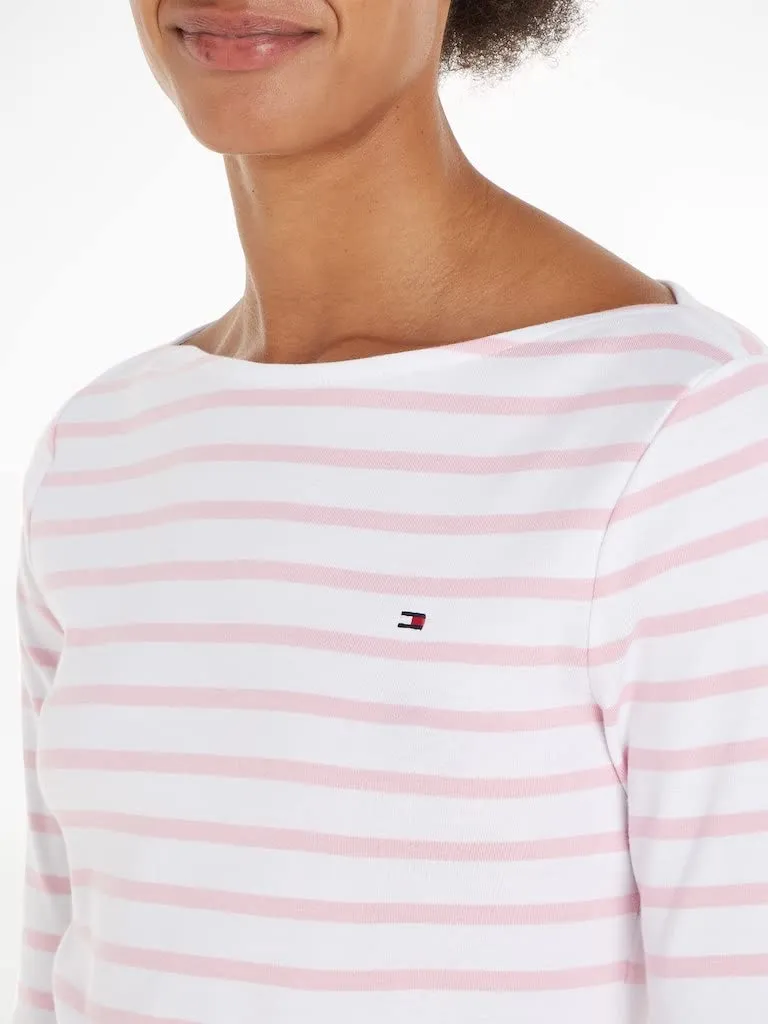 Tommy Hilfiger Basic maglietta maniche lunghe donna cotone