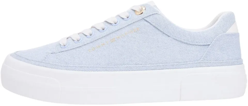 Tommy Hilfiger Foxing Platform sneakers basse tela blu 39