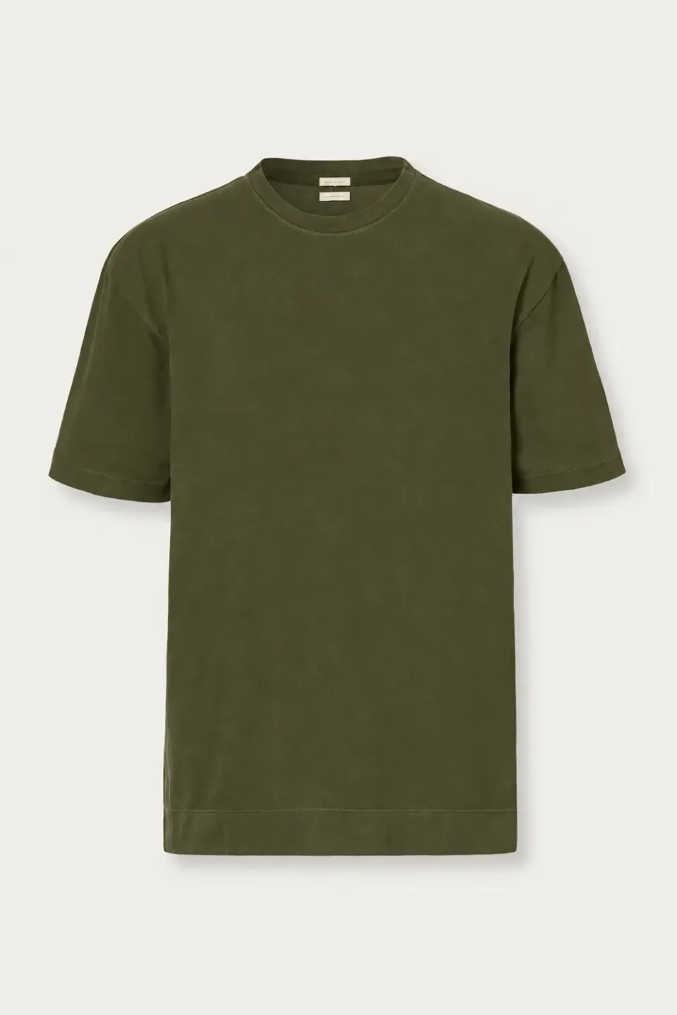 Massimo Alba NEVIS t-shirt cotone verde muschio