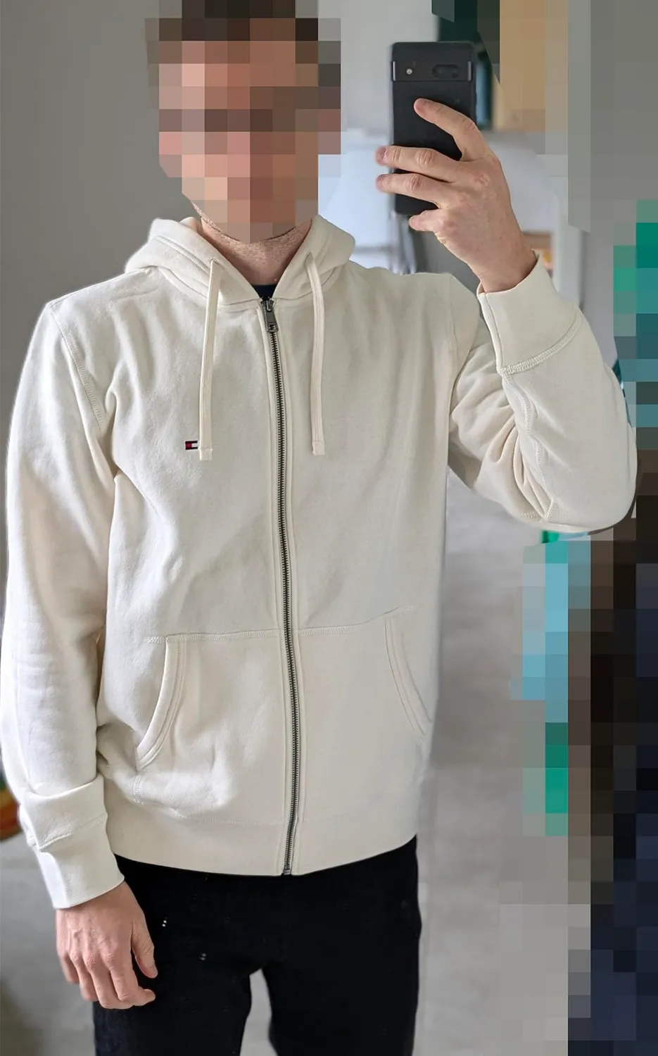 Tommy Hilfiger Essential Fleece MW0MW44931 felpa zip cappuccio pile