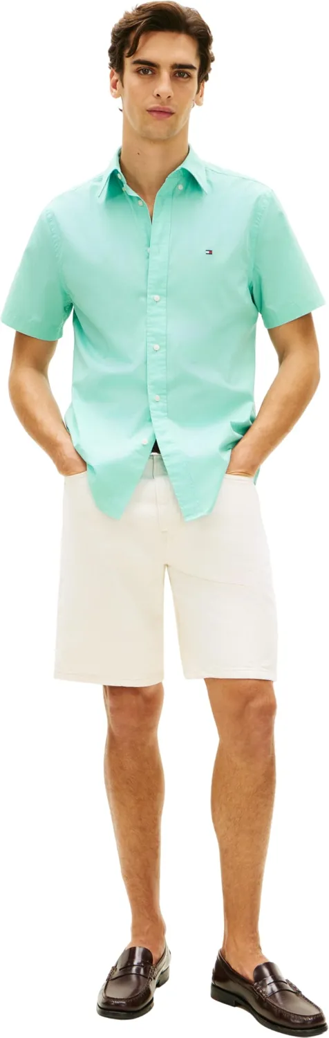 Tommy Hilfiger Flex Poplin Shirt MW0MW42630 Camicia Uomo L