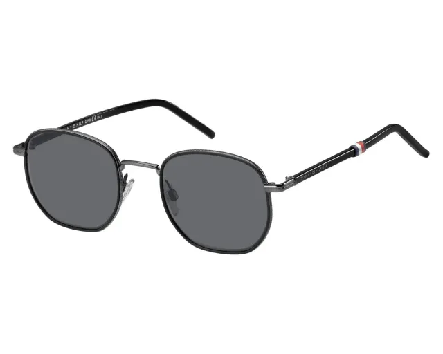 Tommy Hilfiger TH 1672/S occhiali sole uomo nero metallo