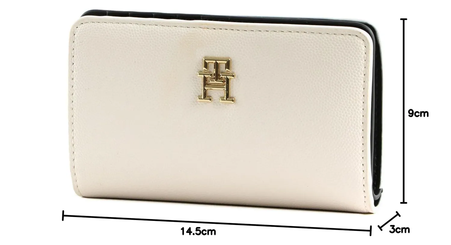 Tommy Hilfiger TH Timeless Med Bi Fold portafoglio beige