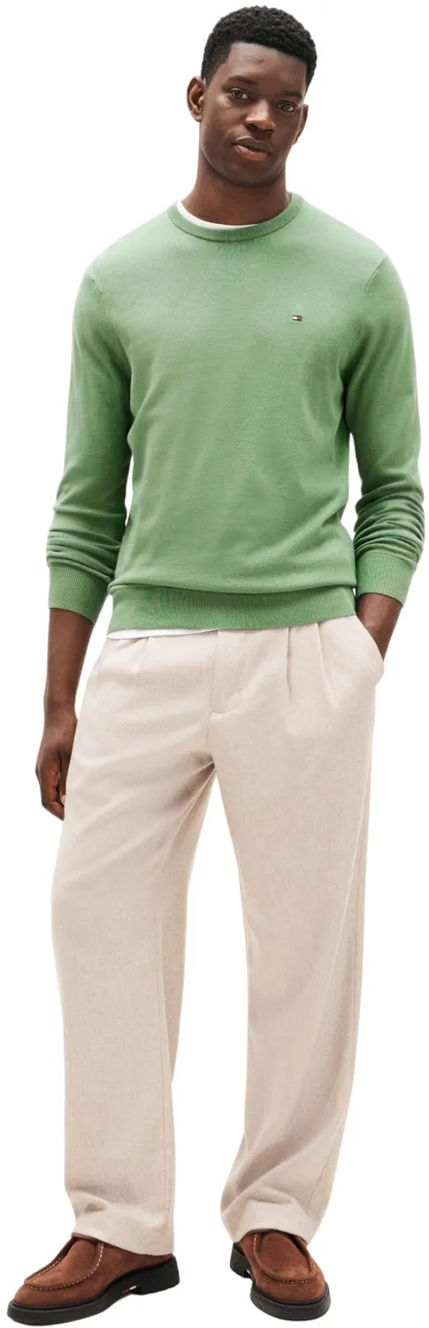 Tommy Hilfiger Essential MW0MW39999 maglione uomo verde XXL