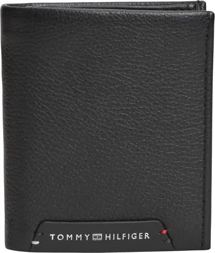 Tommy Hilfiger AM0AM14786 portafoglio uomo nero trifold