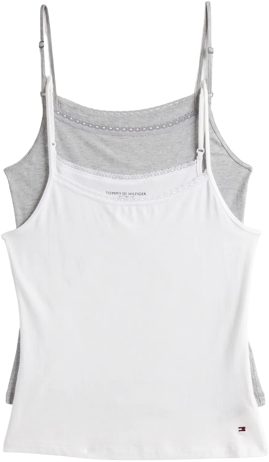 Tommy Hilfiger Top Donna 2 Pezzi Taglia L Beige Elasticizzato