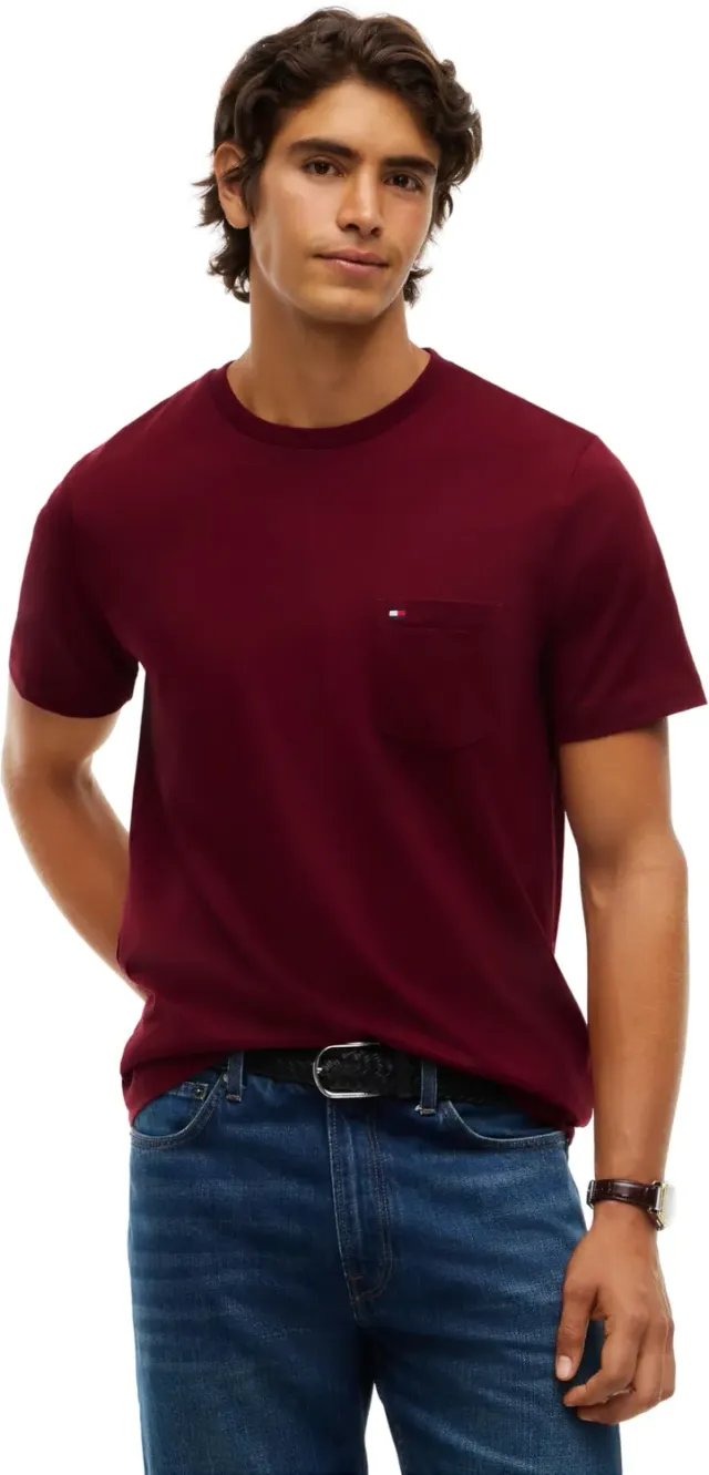 Tommy Hilfiger Essential Solid Pocket Tee MW0MW37283 maglietta L cotone