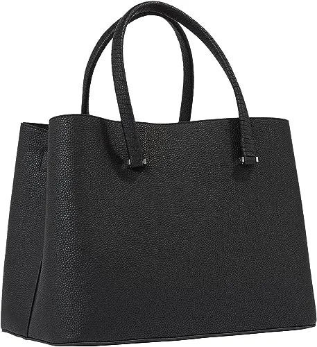 Tommy Hilfiger Emblem Satchel borsa donna nera