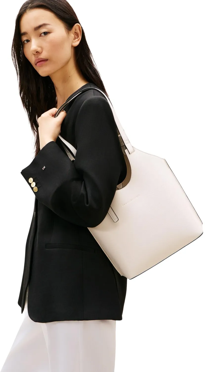 Tommy Hilfiger Modern Mini Tote borsa beige Soft Cream