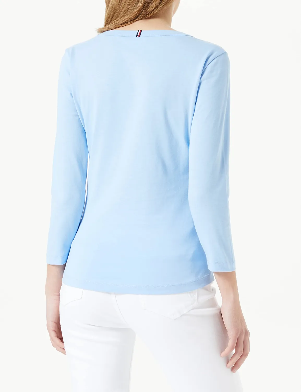 Tommy Hilfiger Top Maglia Donna Girocollo Morbido