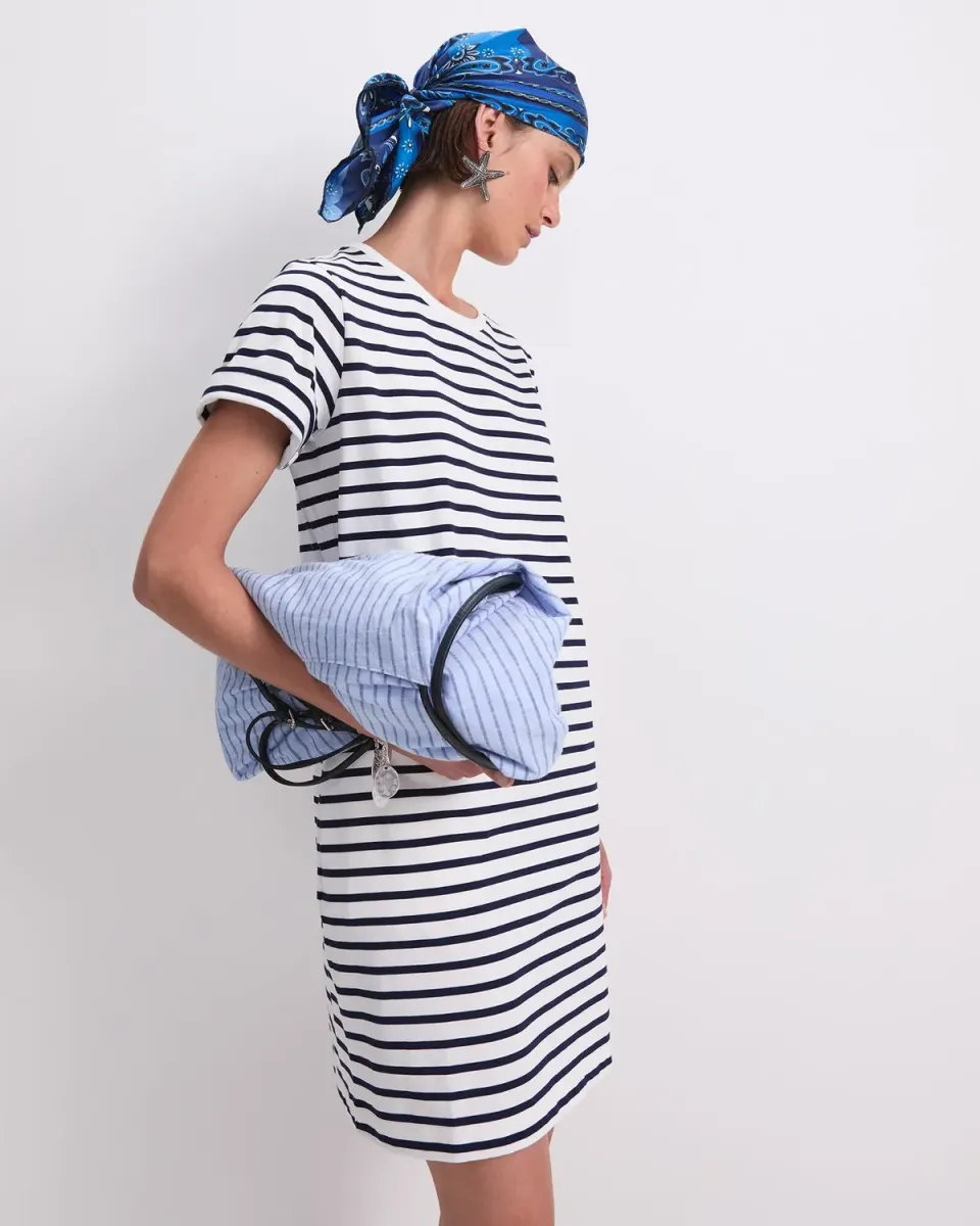 Sportscraft Stripe Shopper Vestito mini cotone righe