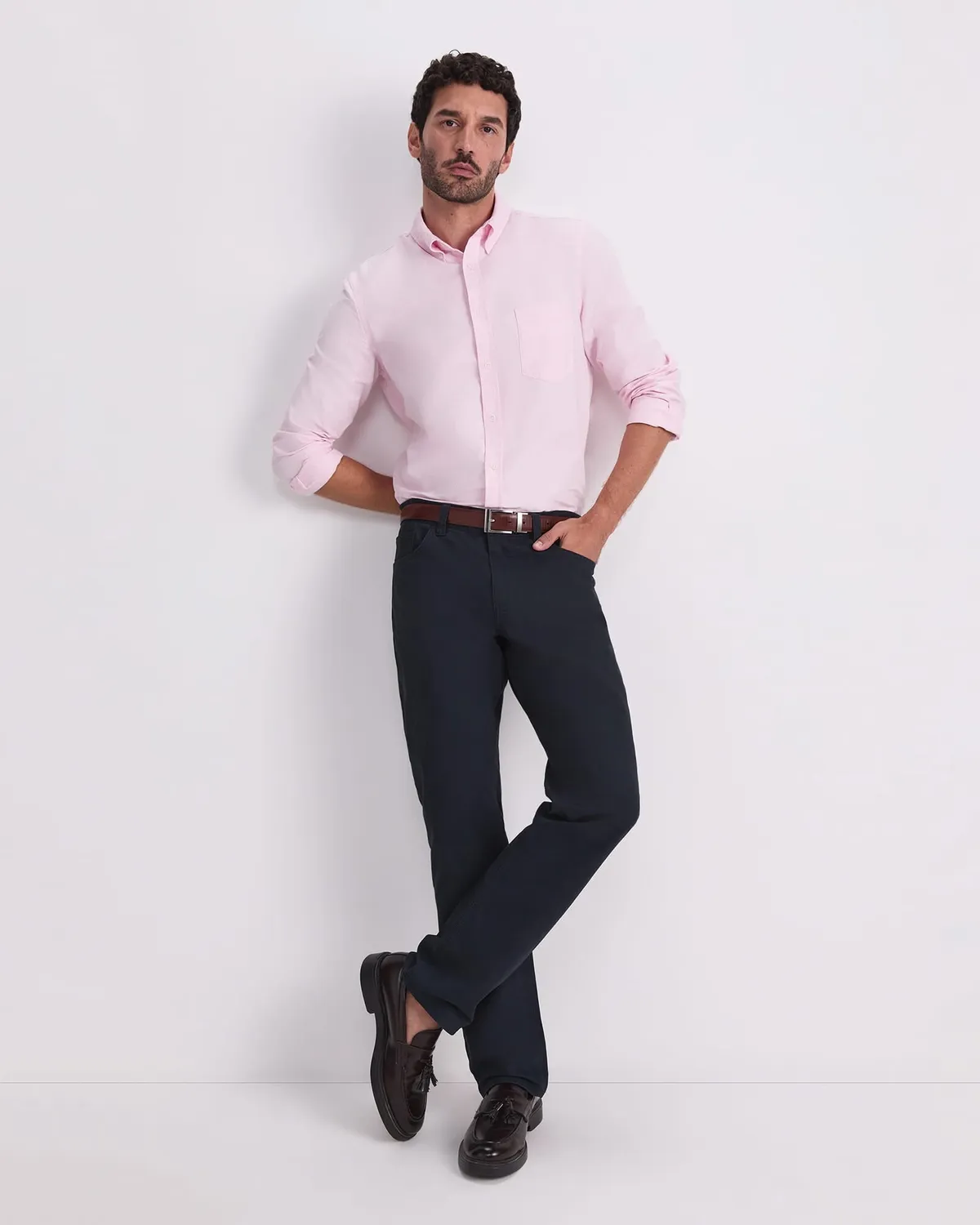 Sportscraft Oxford 207937 camicia uomo maniche lunghe cotone