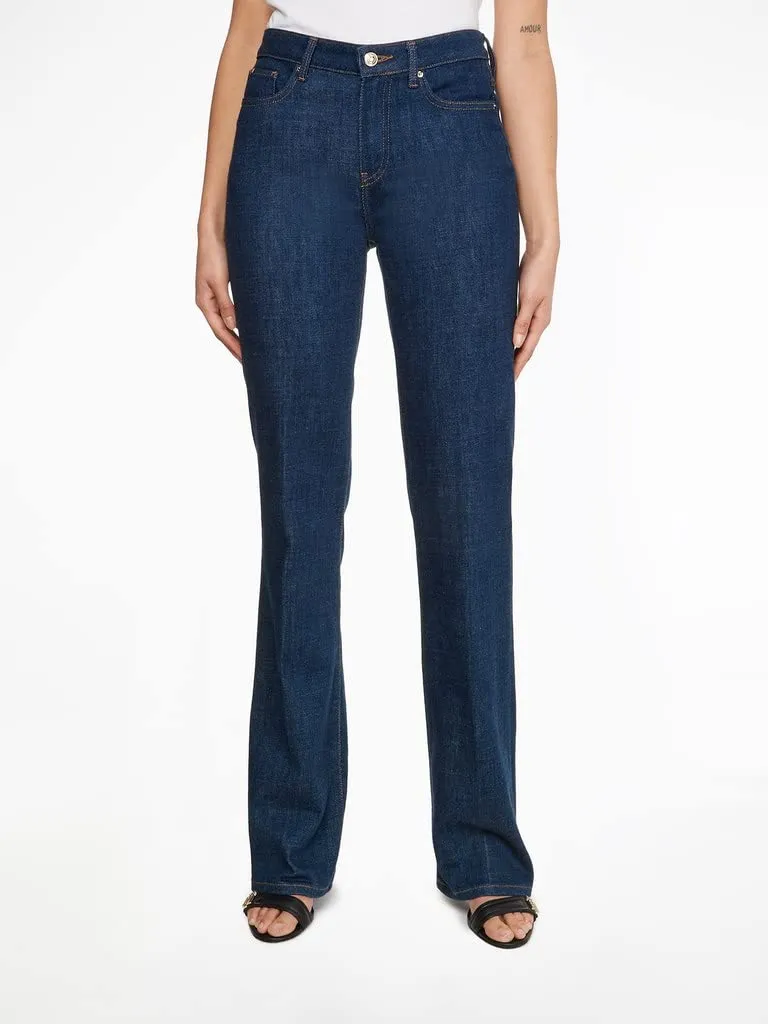 Tommy Hilfiger Bootcut Jeans Donna Denim Blu Gamba Svasata
