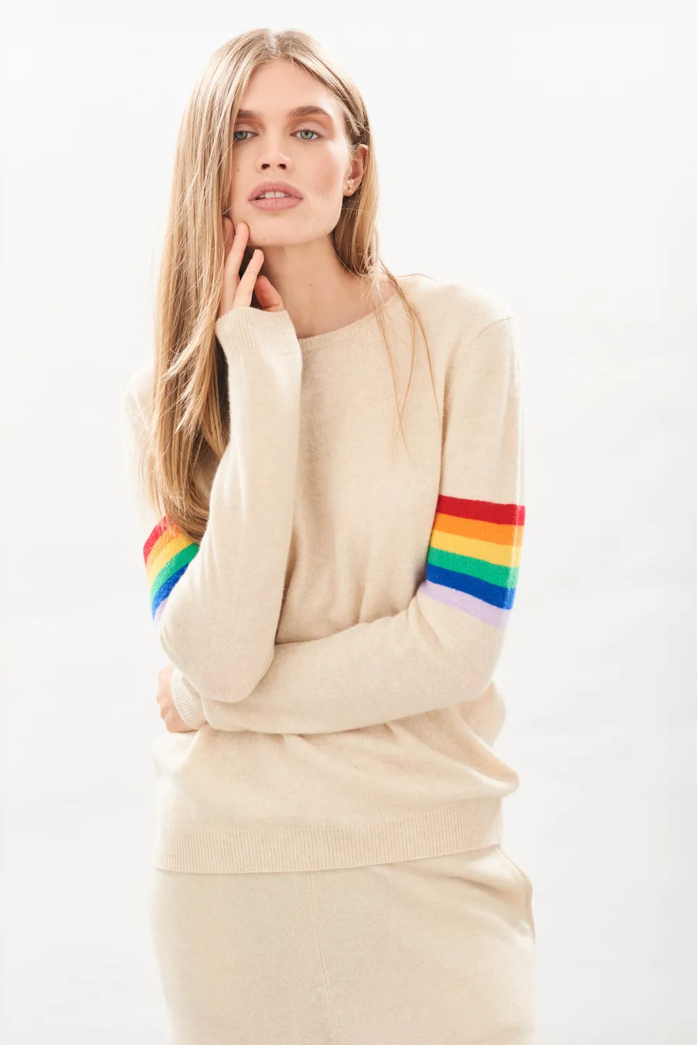 Jumper 1234 Rainbow Arms maglione cashmere oatmeal