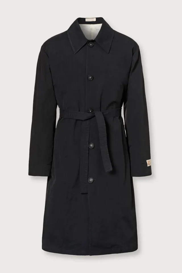 Massimo Alba Mustang trench dark blue cotone idrorepellente