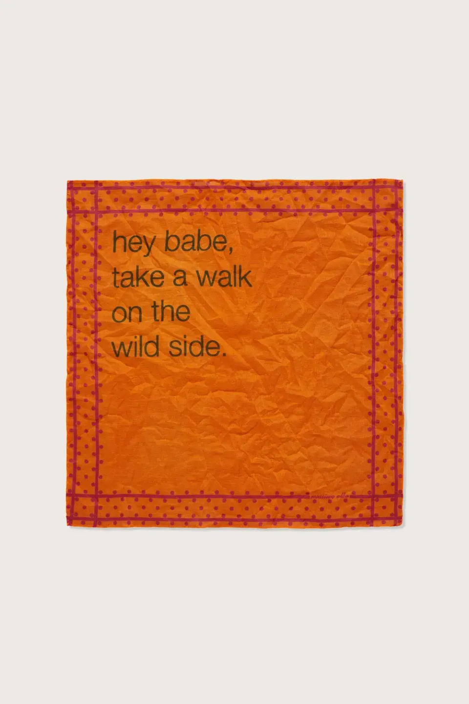 Massimo Alba Hanky1 fazzoletto cerise taglia unica scritta