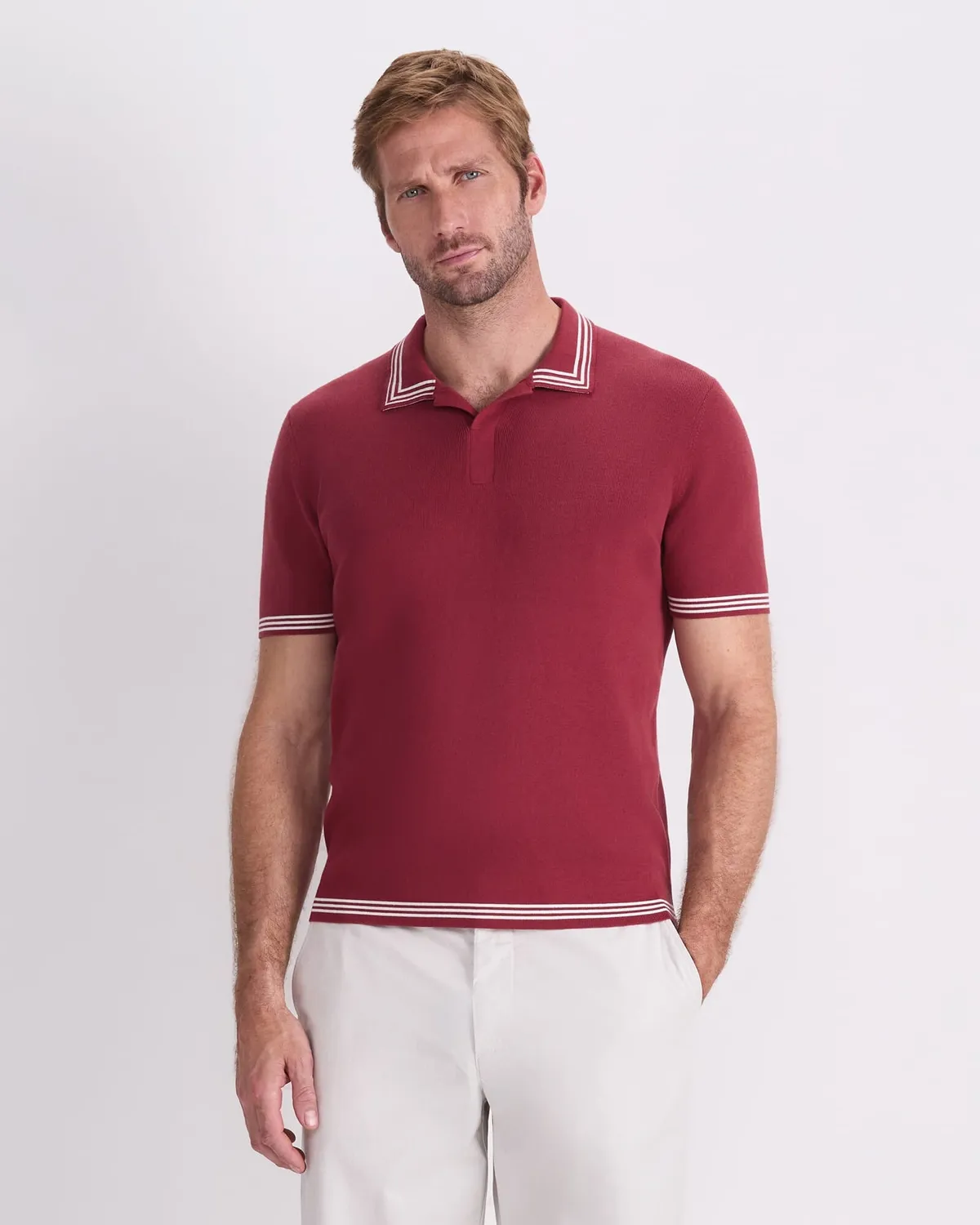 Sportscraft Finnley Knit Polo uomo cotone pettinato