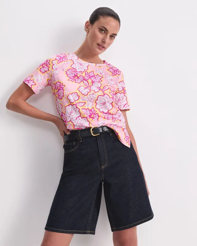 Sportscraft Fleur Mercerised t-shirt floreale