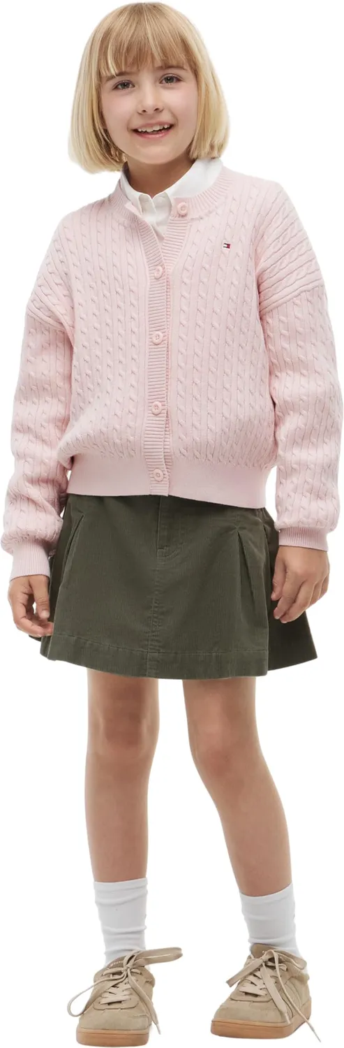 Tommy Hilfiger Cable KG0KG09076 cardigan bambina 14 anni trecce