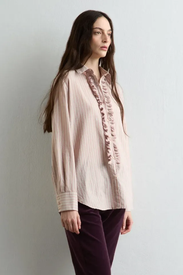 Massimo Alba Charlize camicia donna rosa cotone