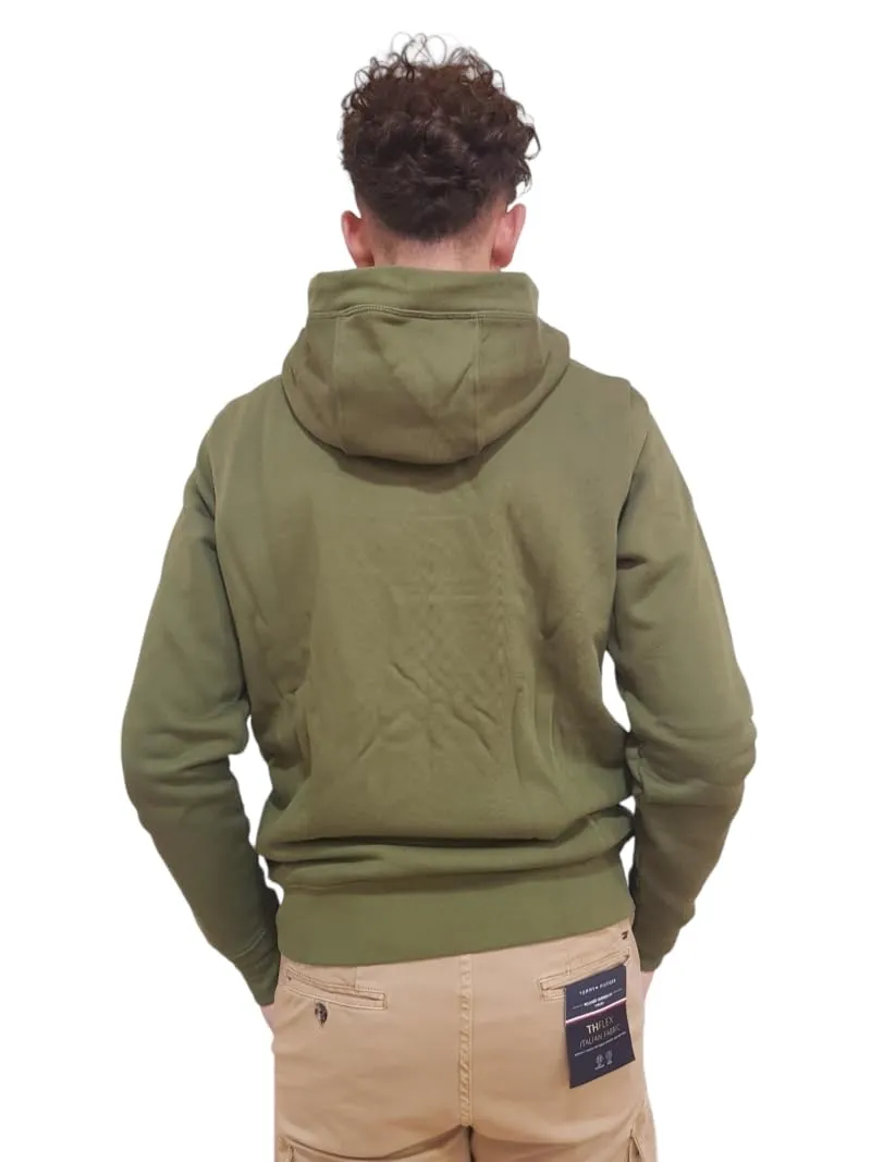 Tommy Hilfiger Logo Pelliccia giacca uomo verde pesante