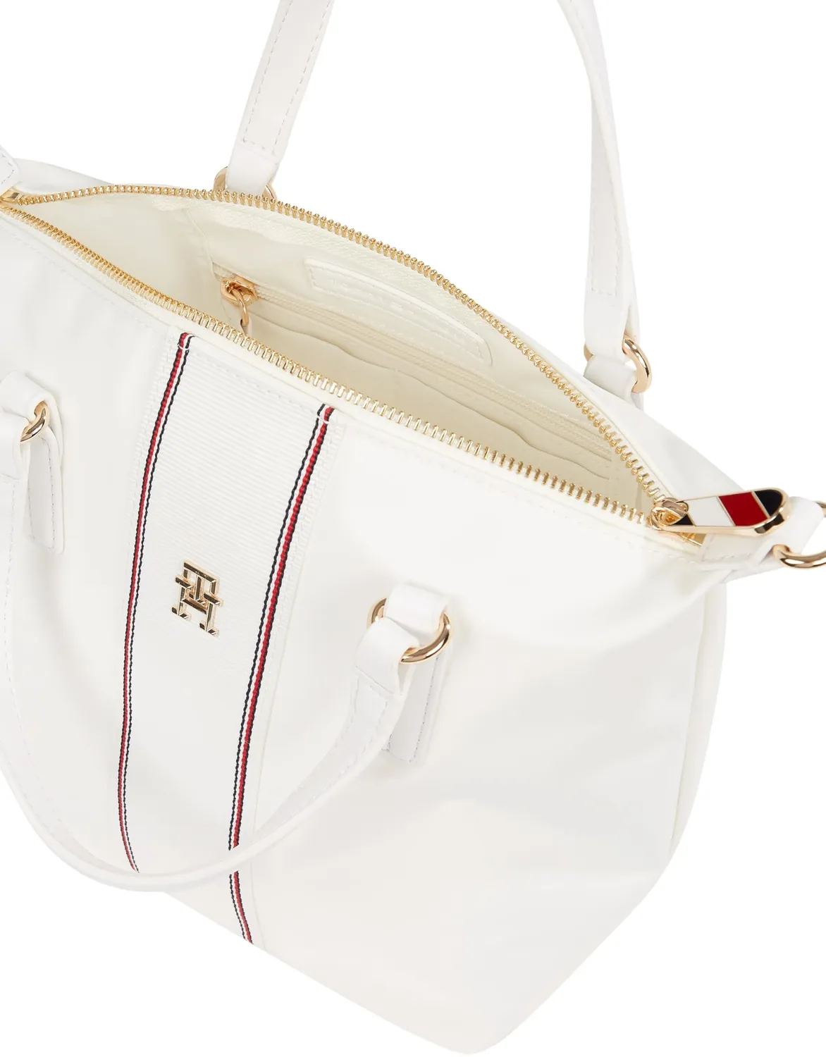 Tommy Hilfiger Poppy AW0AW17204 Tote Donna Piccola Ecru