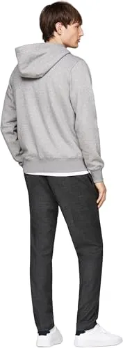 Tommy Hilfiger Logo Fur Lined felpa zip uomo blu pile