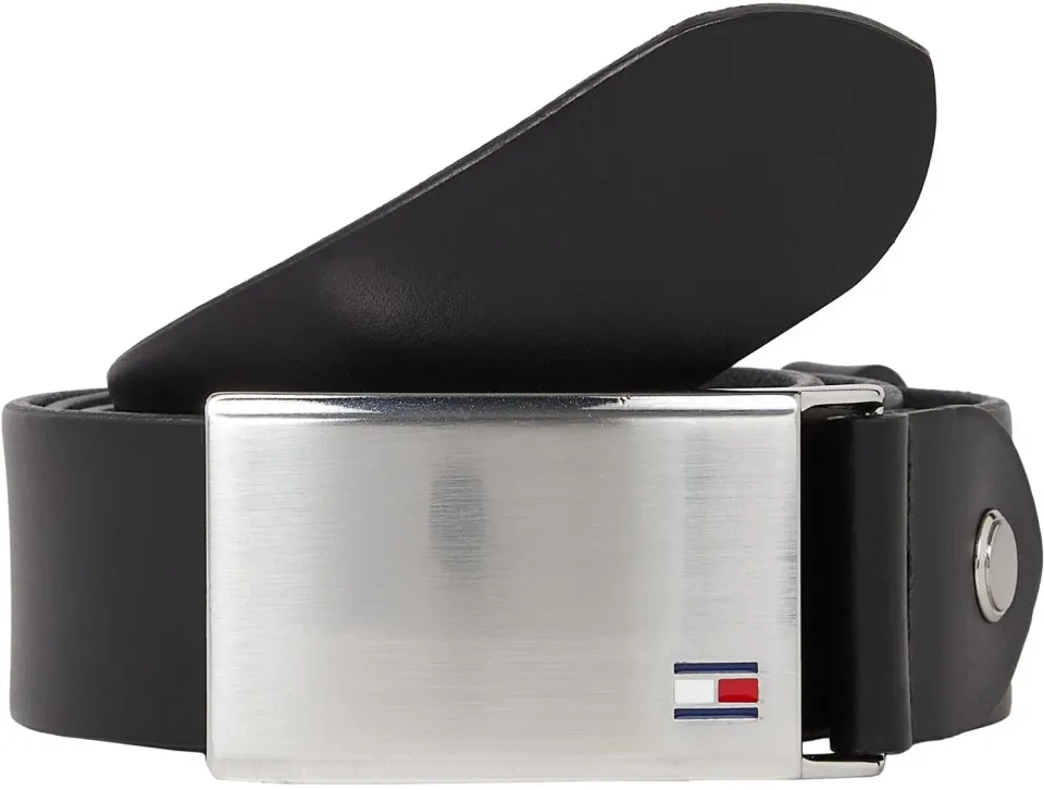 Tommy Hilfiger TH Plaque AM0AM01995 cintura uomo 100 pelle