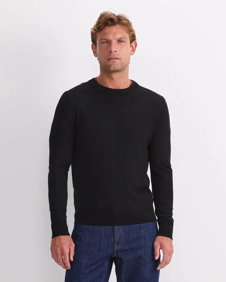 Sportscraft Merino Crew Neck maglione uomo lana merino
