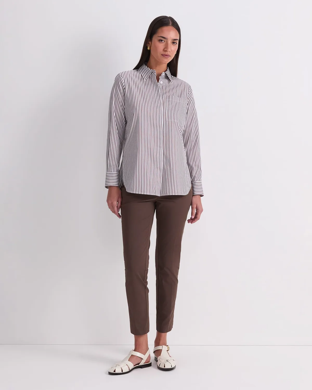 Sportscraft Priscilla Stripe camicia a righe relaxed donna