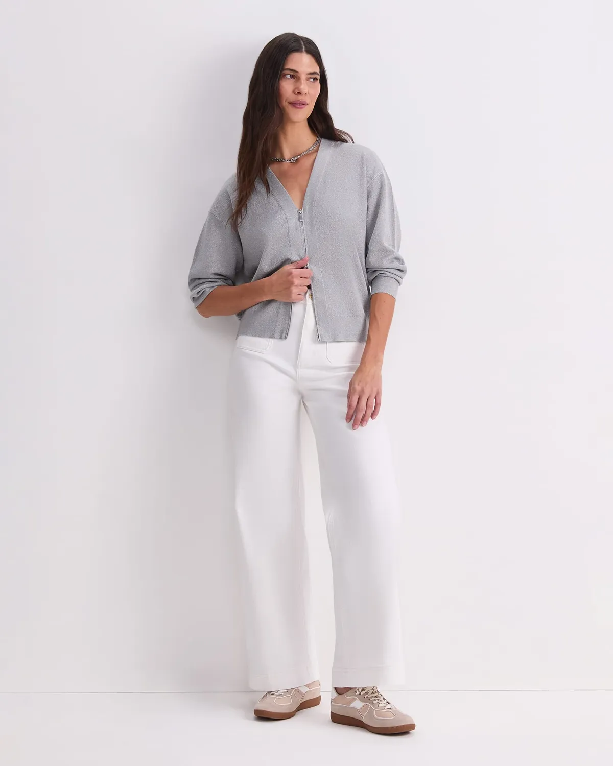Sportscraft Sparkling Bomber maglione donna con zip