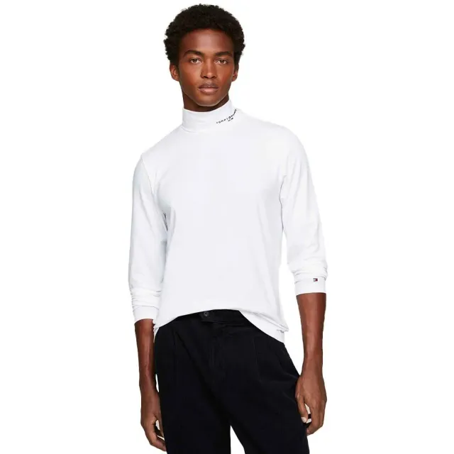 Tommy Hilfiger Logo Roll Neck maglia uomo S manica lunga