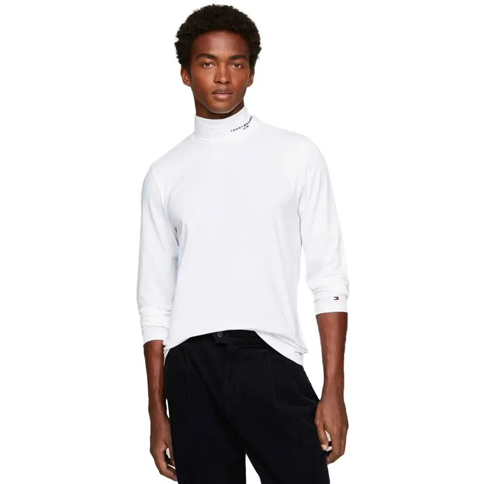 Tommy Hilfiger Logo Roll Neck maglia uomo S manica lunga
