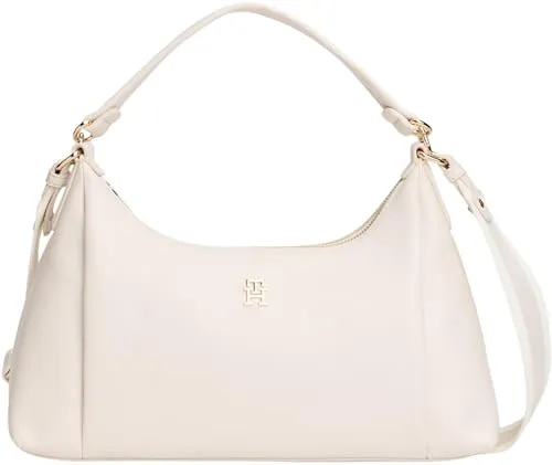 Tommy Hilfiger TH Essential borsetta tracolla crema 35x23cm