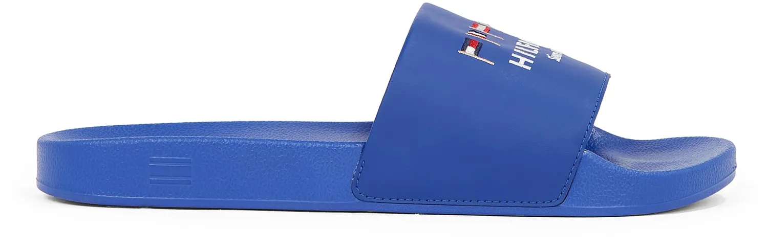 Tommy Hilfiger Flags Logo ciabatte mare uomo nere