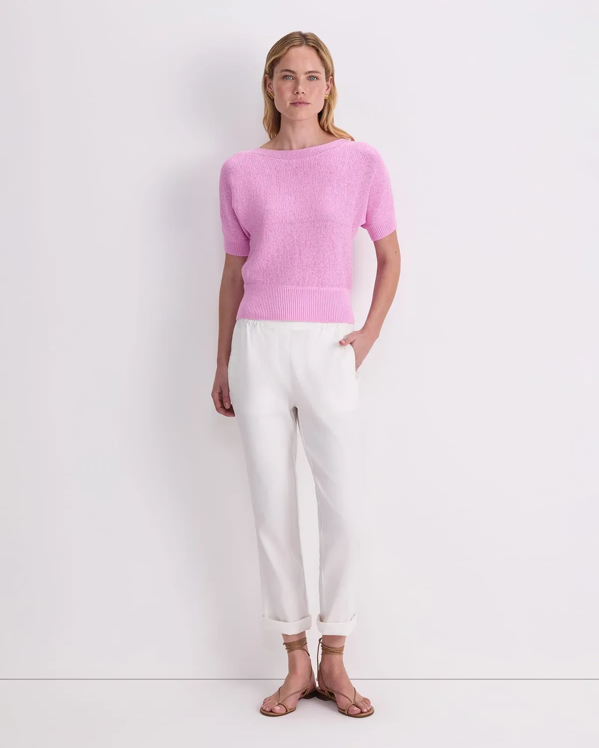 Sportscraft Josie Tape Yarn Batwing maglia donna cotone