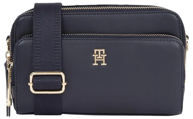 Tommy Hilfiger Iconic Camera Bag Borsa Tracolla Donna Blu