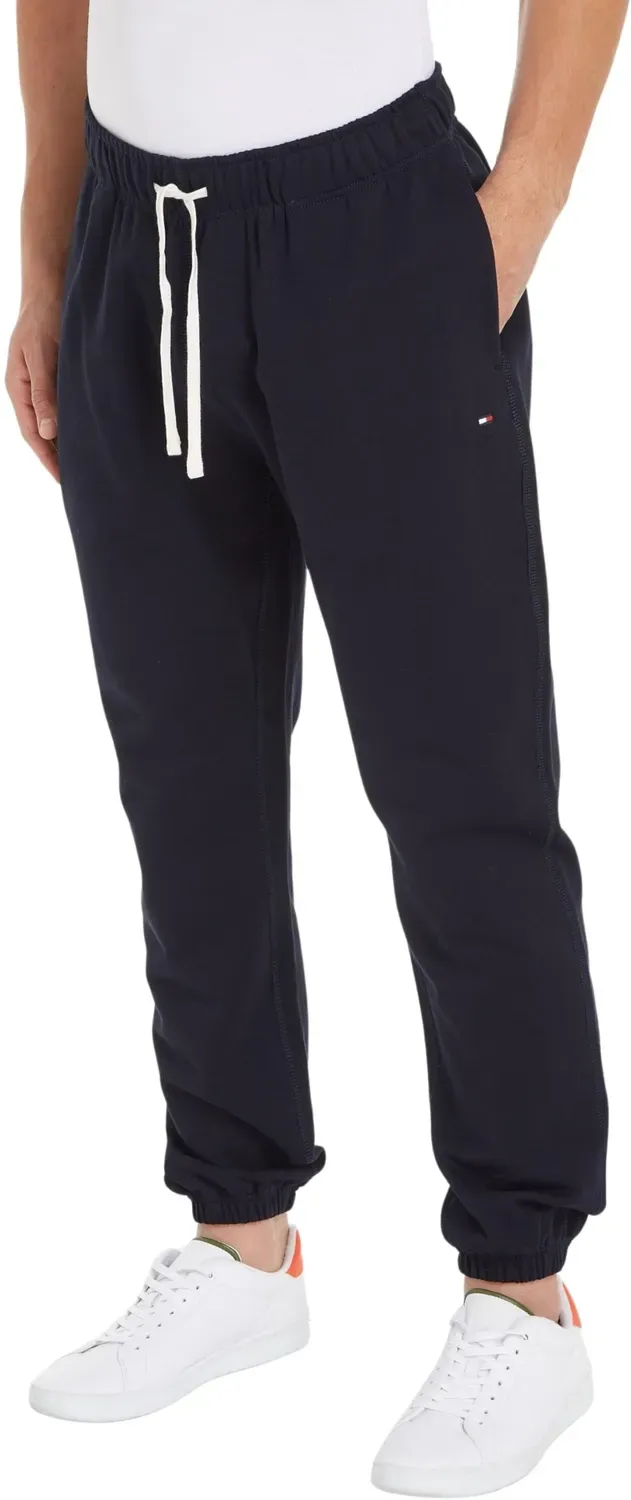 Tommy Hilfiger pantaloni tuta uomo neri felpati