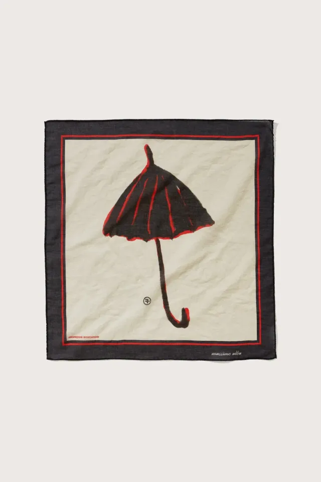 Massimo Alba Hanky1 fazzoletto cotone nero 45x45
