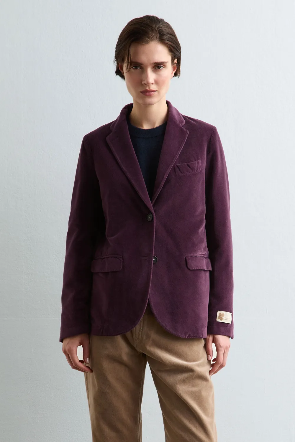 Massimo Alba Tolosa giacca velluto rosso donna tibetan red