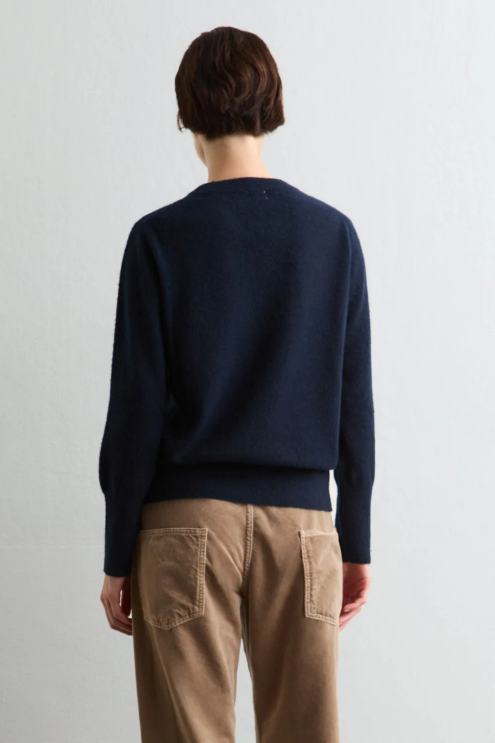 Massimo Alba Amalia maglione donna blu cashmere