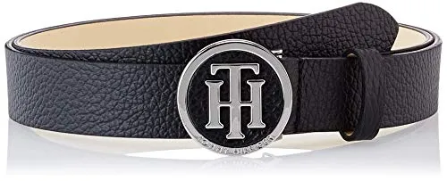 Tommy Hilfiger TH Round Buckle Belt 3.0 Cintura Nera 95