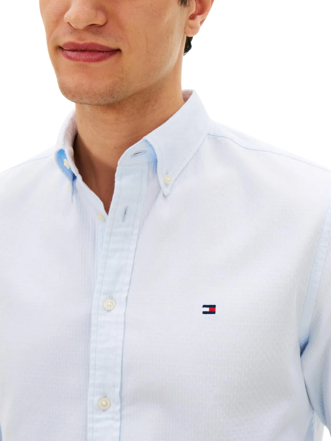 Tommy Hilfiger Flex Dobby MW0MW29970 camicia uomo elasticizzata