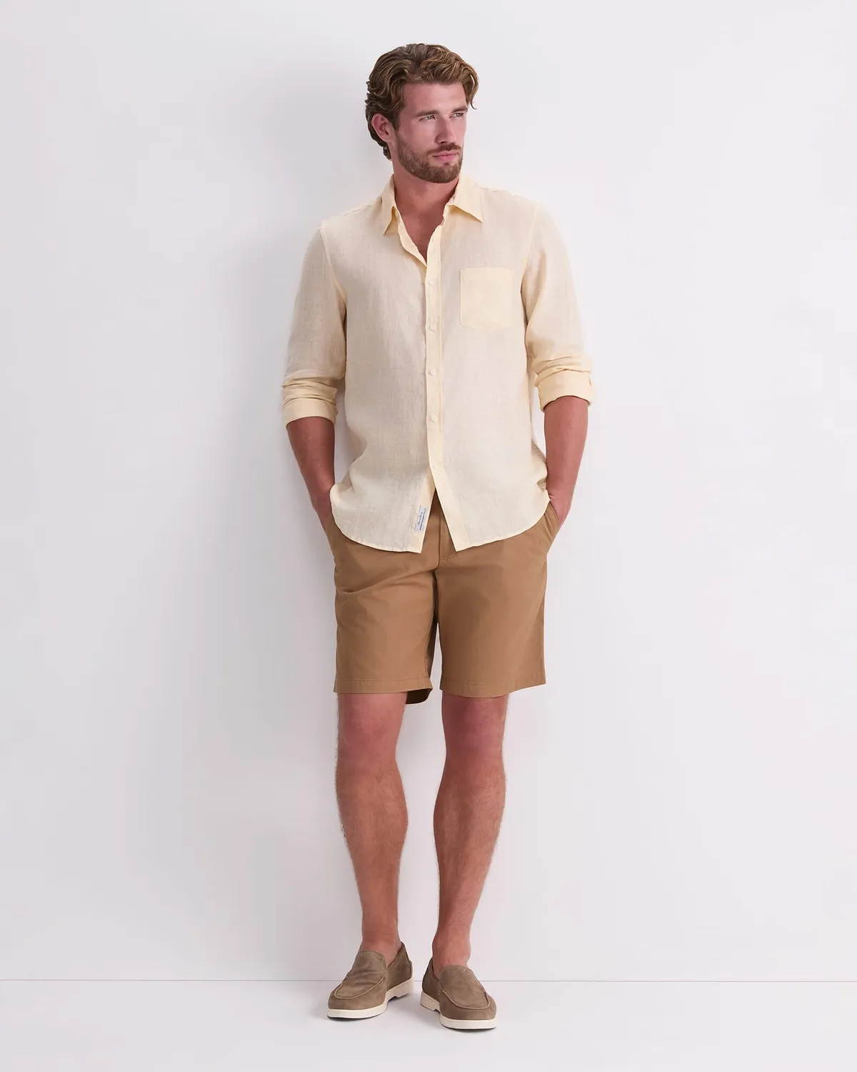 Sportscraft camicia lino manica lunga regular fit