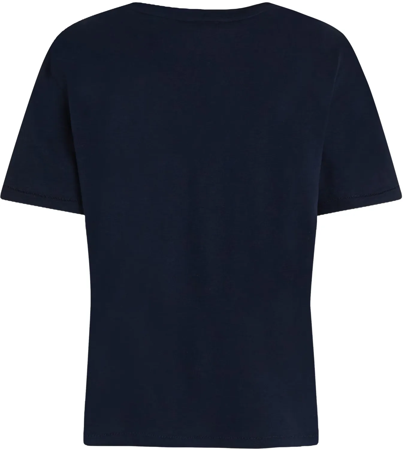 Tommy Hilfiger Maglietta Donna L Blu Navy Maniche Corte